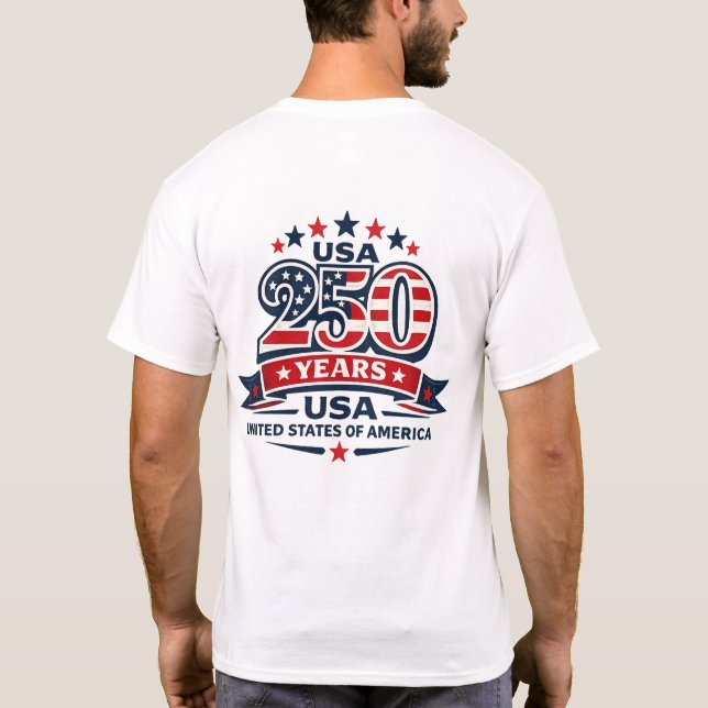 Camiseta Emblema 250 Anos EUA (Verso)