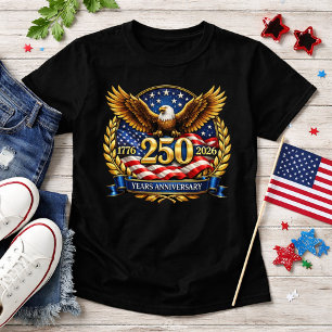 Camiseta Emblema Águia do 250º Aniversário dos EUA