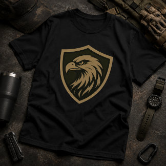 Camiseta Emblema Águia Tática Escudo