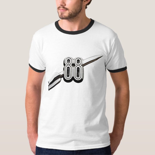 Camiseta Emblema clássico do crachá de Oldsmobile 88 (Frente)