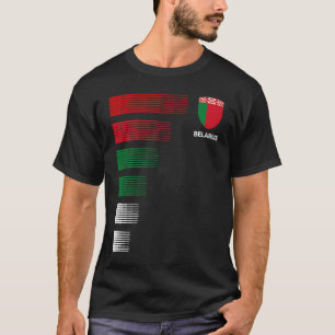 Camiseta Emblema da Bandeira da Bielorrússia Patriótico Org