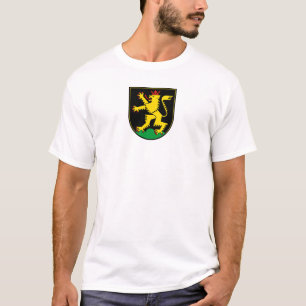Camiseta emblema da bandeira da cidade de Heidelberg aleman