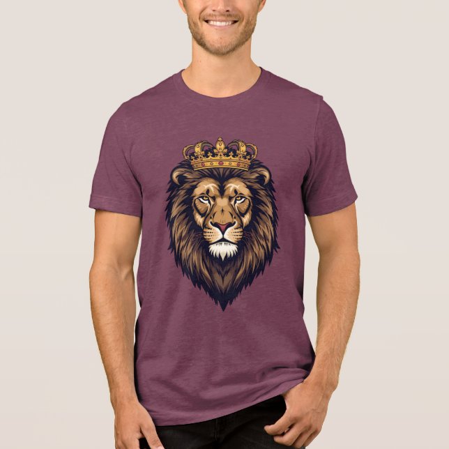 Camiseta Emblema da Coroa do Leão Real (Frente)