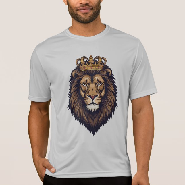 Camiseta Emblema da Coroa do Leão Real (Frente)