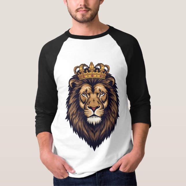 Camiseta Emblema da Coroa do Leão Real (Frente)