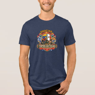 Camiseta Emblema da Equipe de Resgate Topos Aztecas México-