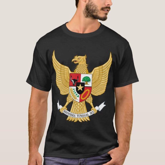 Camiseta emblema da indonésia (Frente)