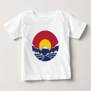 Camiseta Emblema da montanha rochosa de Colorado