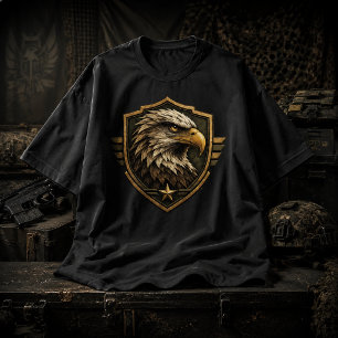 Camiseta Emblema de Águia Militar