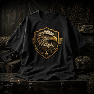 Camiseta Emblema de Águia Militar