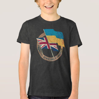 Camiseta Emblema de Amizade Ucrânia-Reino Unido