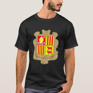 Camiseta Emblema De Andorra Flag Andorran