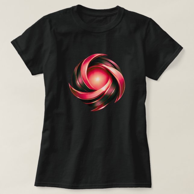 Camiseta Emblema de Arco Interlaçado Gráfico | Luxo Moderno (Frente do Design)