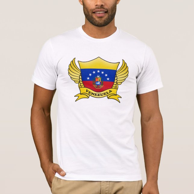 Camiseta Emblema de bandeira da Venezuela (Frente)