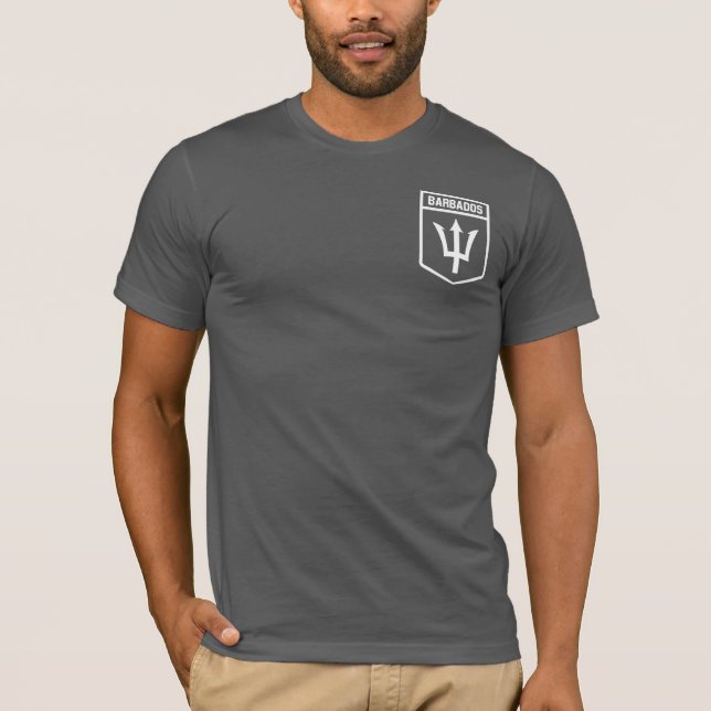Camiseta Emblema de Barbados (Frente)
