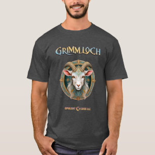 Camiseta Emblema de Cabra Grimmloch RPG de Fantasia