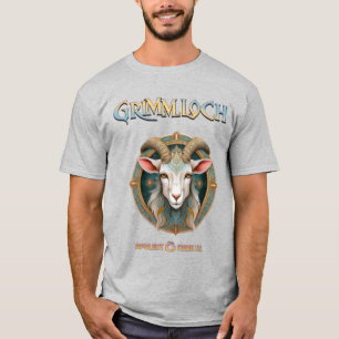 Camiseta Emblema de Cabra Grimmloch RPG de Fantasia