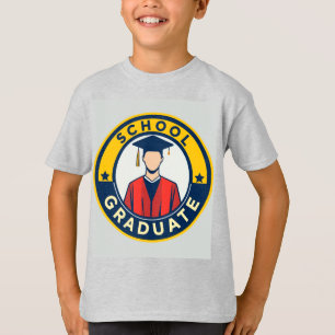 Camiseta Emblema de Conclusão de Curso