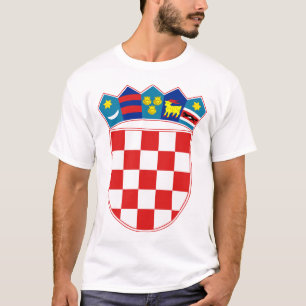 Camiseta emblema de croatia