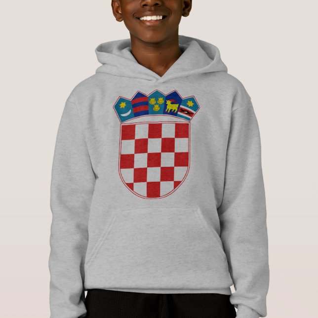 Camiseta emblema de croatia (Frente)