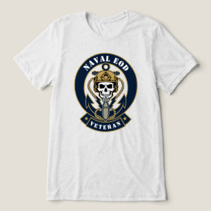 Camiseta Emblema de Descarte de Bombas Veterano de EOD Marí