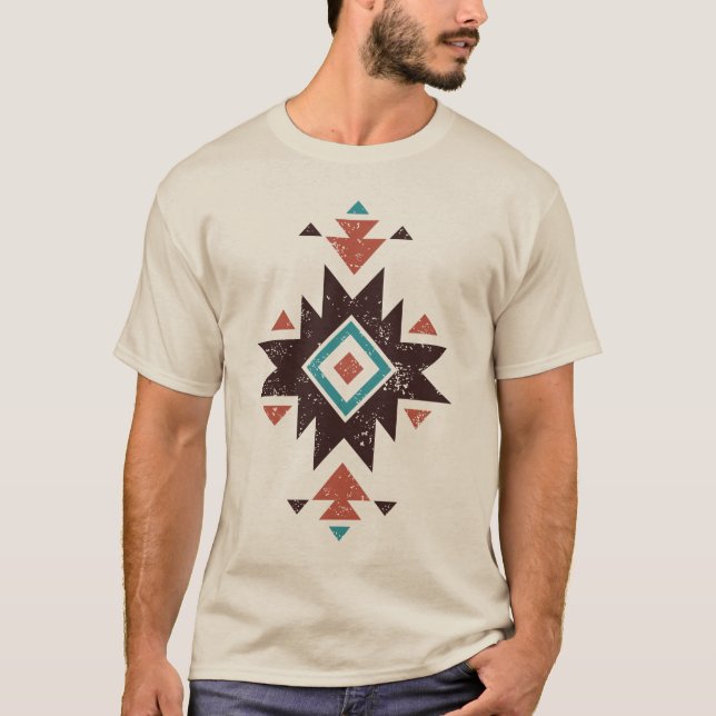 Camiseta Emblema de Diamante Boho (Frente)