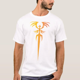 Camiseta Emblema de Fênix Tribal Escura – Símbolo Mítico