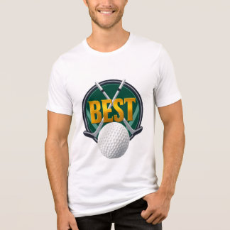 Camiseta Emblema de golfe "Melhor" de luxo engraçado