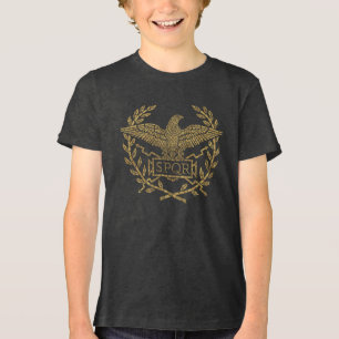 Camiseta Emblema de mosaico de águia do Império Romano