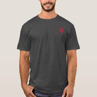 Camiseta Emblema de Narcisos com Renda Vermelha | Blossom B