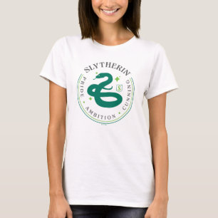 Camiseta Emblema de Orgulho da Casa da Cobra Verde SLYTHERI