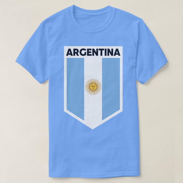 Camiseta Emblema de Sinalizador Argentina (Frente do Design)