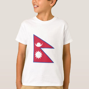 Camiseta Emblema de Sinalizador do Nepal