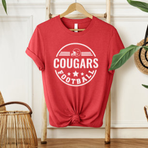 Camiseta Emblema de Time de Futebol Personalizado Vermelho 