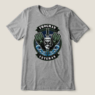 Camiseta Emblema de Veterano de Combate de Homem-Rã