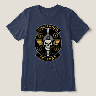 Camiseta Emblema de Veterano de Engenharia de Voo da Aviaçã