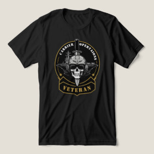 Camiseta Emblema de Veterano de Operações de Porta-Aviões M