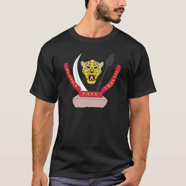 Camiseta emblema democrático do congo (Frente)