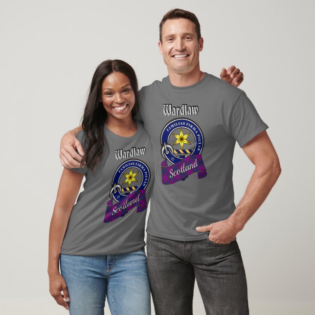 Camiseta Emblema do Clã Wardlaw & Tartan (Unissex)
