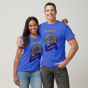 Camiseta Emblema do Clã Wedderburn & Tartan