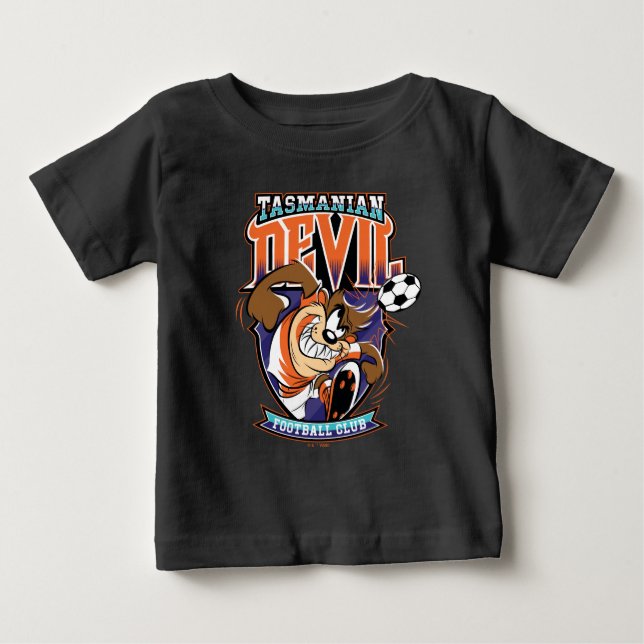 Camiseta Emblema do Clube de Futebol Tasmanian Devil (Frente)
