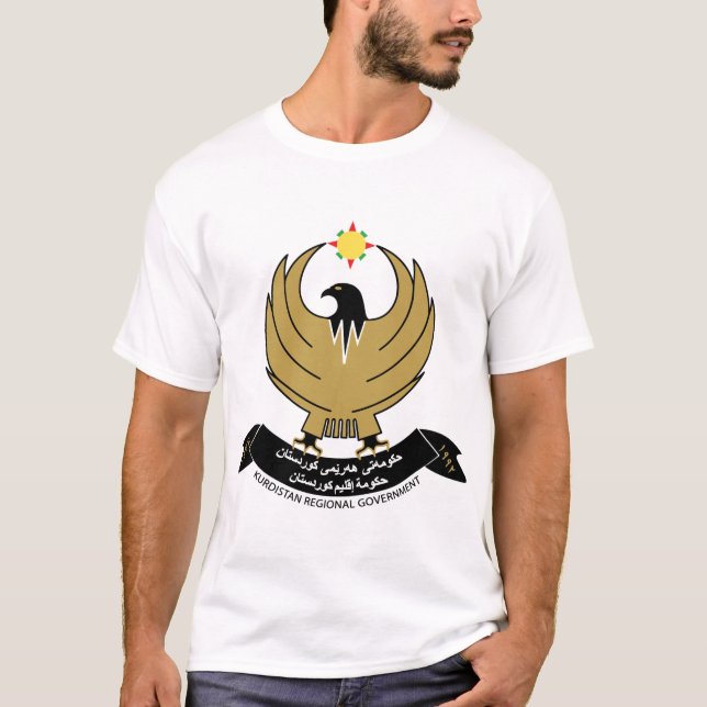 Camiseta emblema do curdistão (Frente)