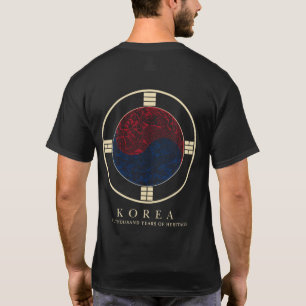 Camiseta Emblema do Dragão Coreano Taegeuk