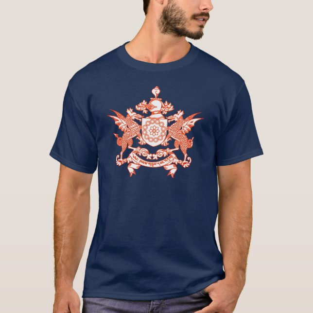Camiseta Emblema do Estado Sikkim - ÍNDIA (Frente)