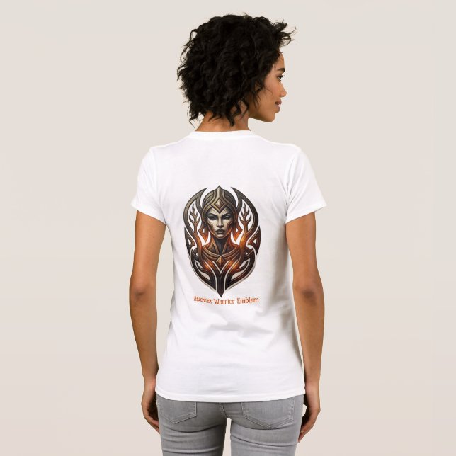 Camiseta Emblema do Guerreiro Ascendente (Parte Traseira Completa)