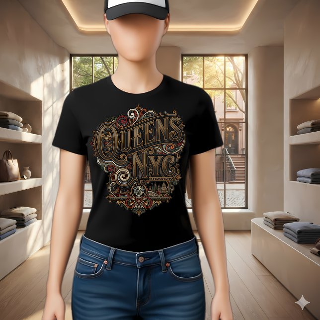Camiseta Emblema do Horizonte Art Déco de Manhattan (Criador carregado)