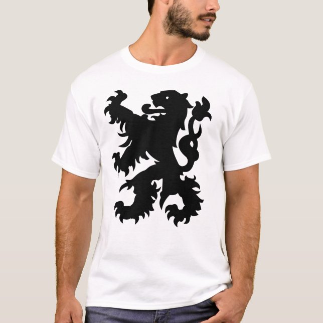 Camiseta Emblema do Leão Flamengo (Frente)
