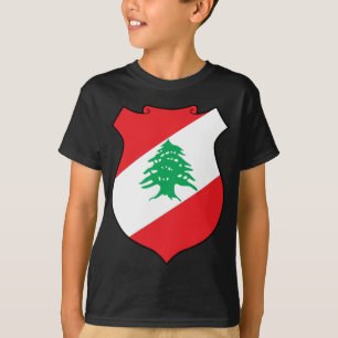 Camiseta emblema do líbano
