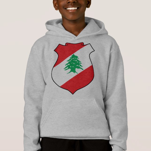 Camiseta emblema do líbano (Frente)