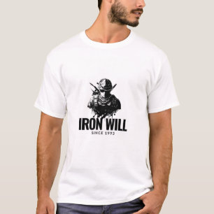 Camiseta Emblema do Soldado de Vontade de Ferro 1993
